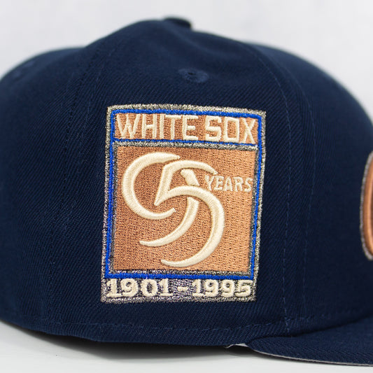 New Era “Copper Script” Chicago White Sox Fitted Hat image 1