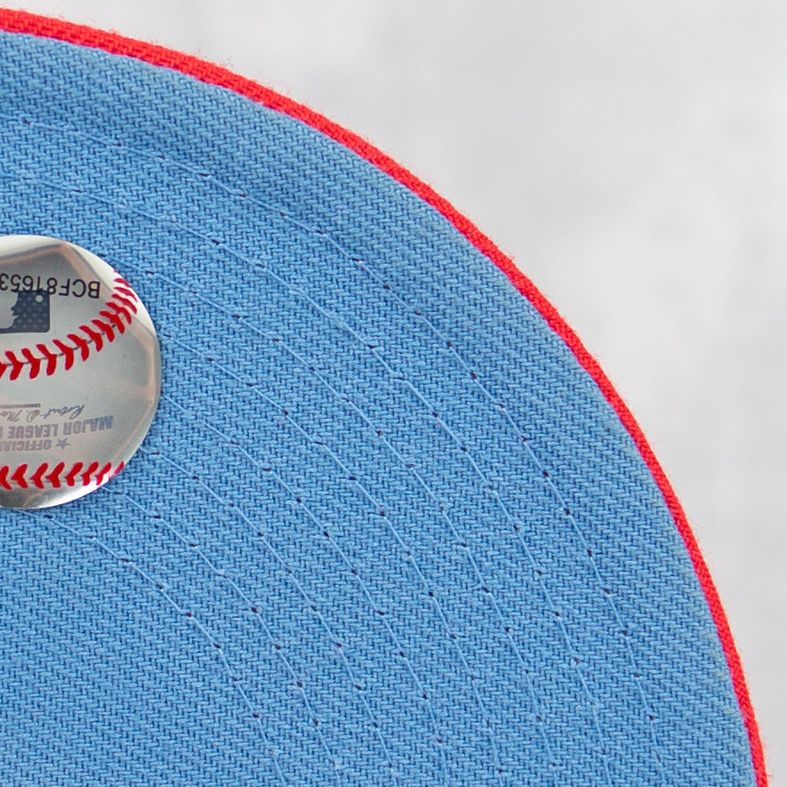 New Era “Infrared Ice” Atlanta Braves Fitted Hat image 3