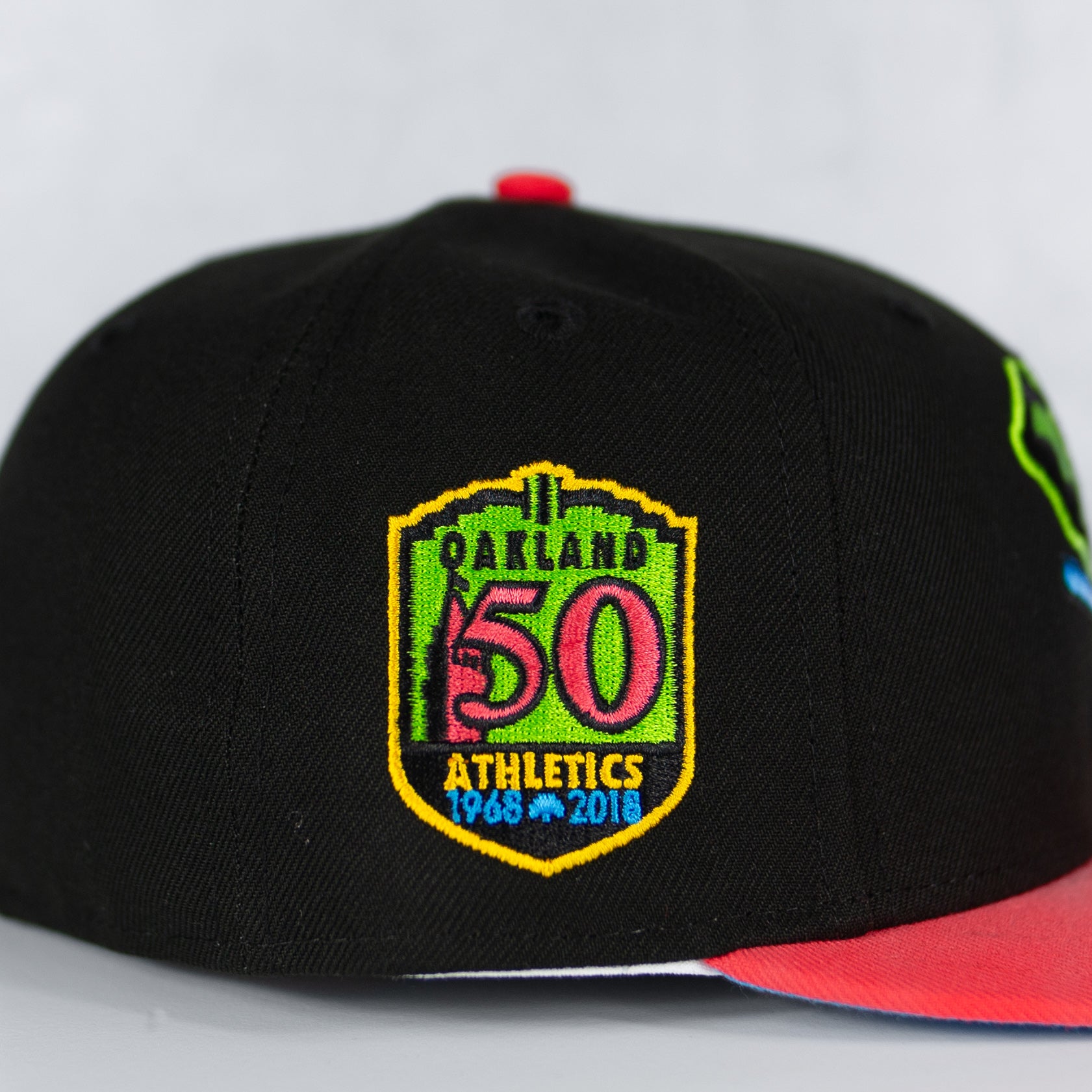 New Era “Infrared” Oakland Athletics Fitted Hat image 1