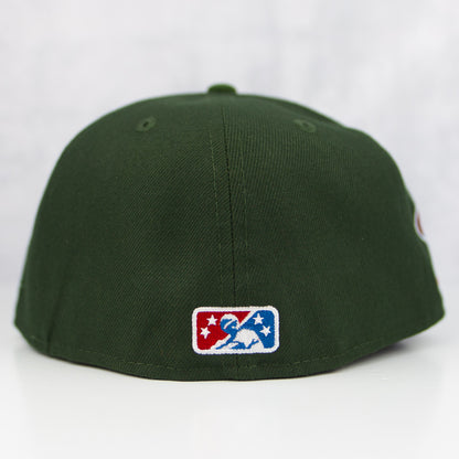 New Era “Green Machine” Fayetteville Woodpeckers Fitted Hat