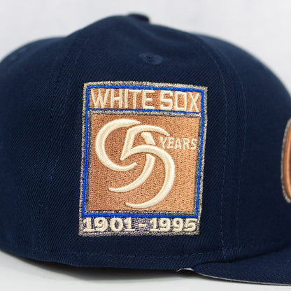 New Era “Copper Script” Chicago White Sox Fitted Hat image 1