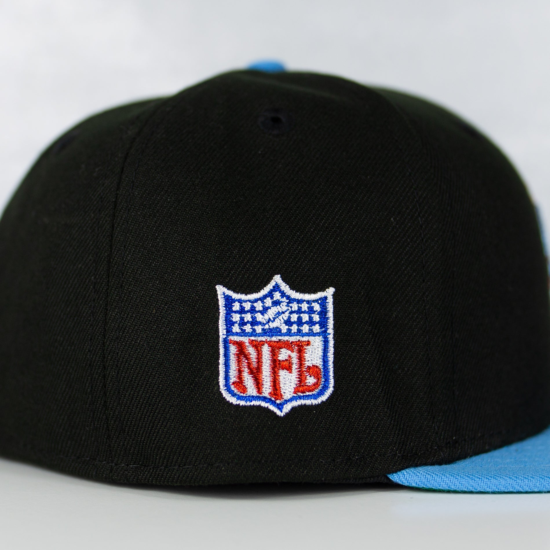 New Era “Black Dome” Houston Oilers Fitted Hat image 1