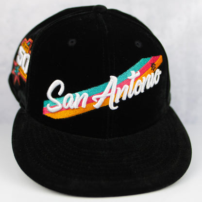New Era “Midnight Velvet” San Antonio Spurs Fitted Hat