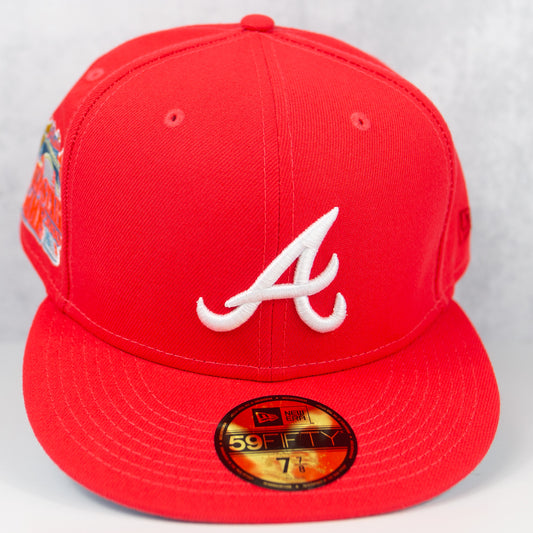 New Era “Infrared Ice” Atlanta Braves Fitted Hat image 0