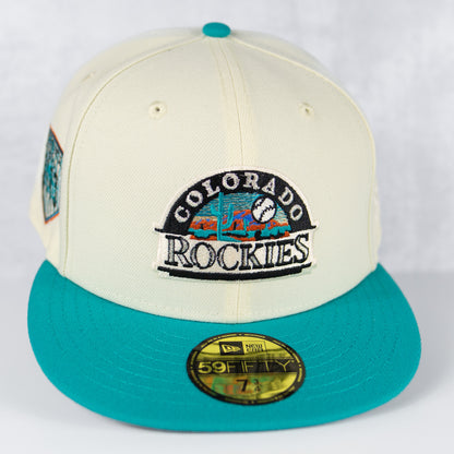New Era “Retro” Colorado Rockies Fitted Hat image 0