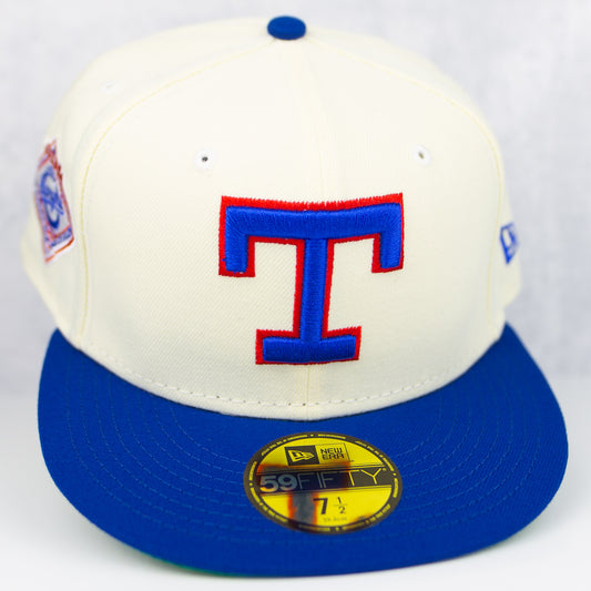 New Era “Staple” Texas Rangers Fitted Hat