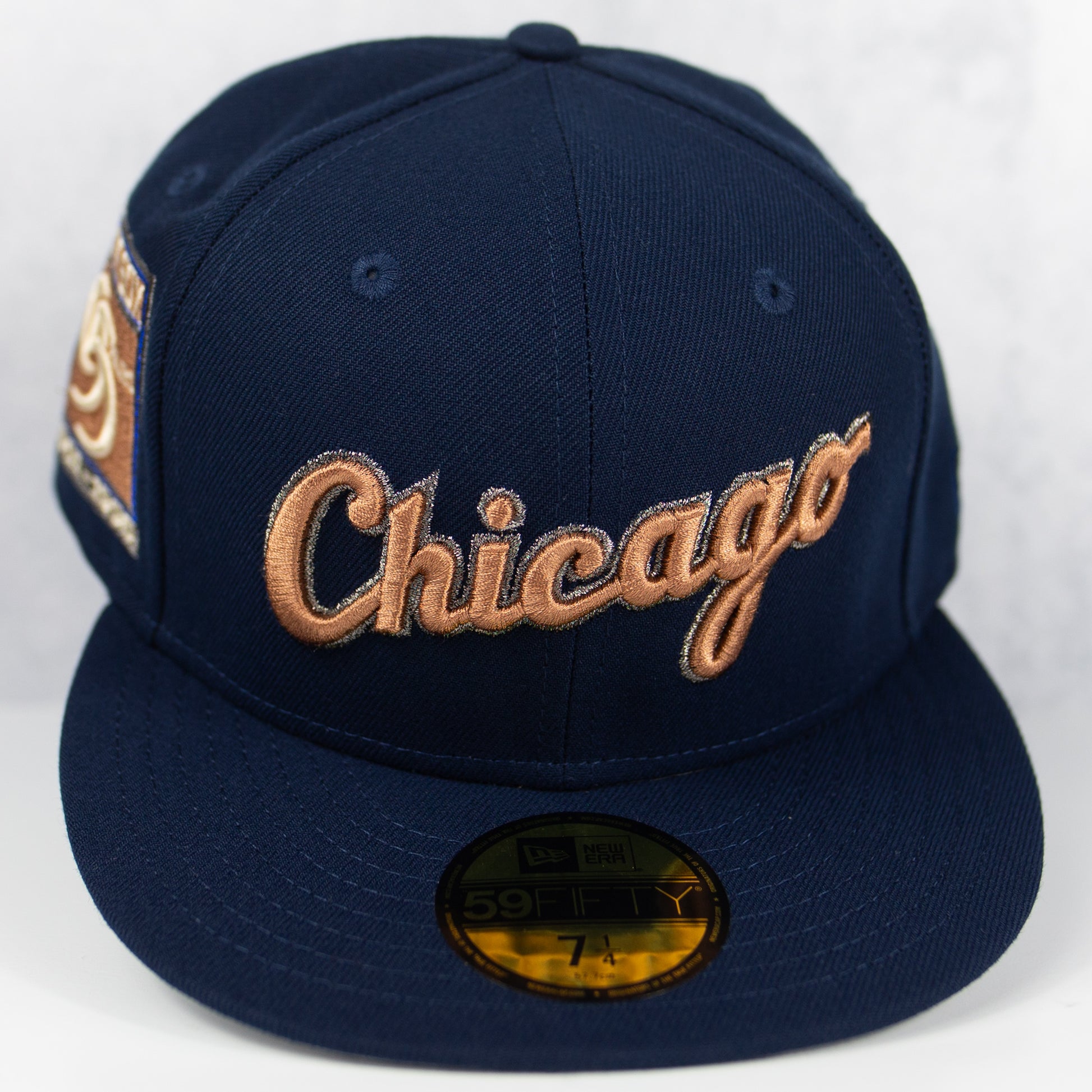 New Era “Copper Script” Chicago White Sox Fitted Hat image 0