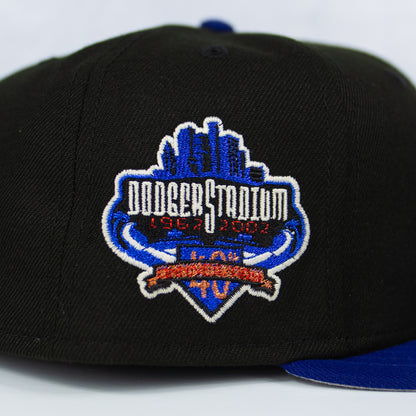 New Era “Black Dome” Los Angeles Dodgers Fitted Hat image 1