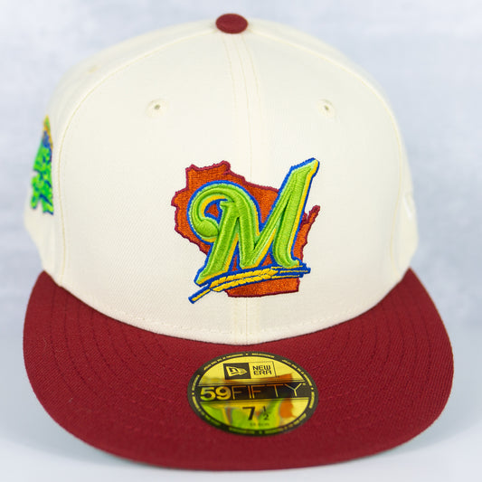 New Era “N64 Mischief Makers” Milwaukee Brewers Fitted Hat image 0