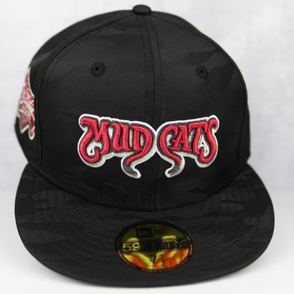 New Era “Black Camo” Carolina Mudcats Fitted Hat