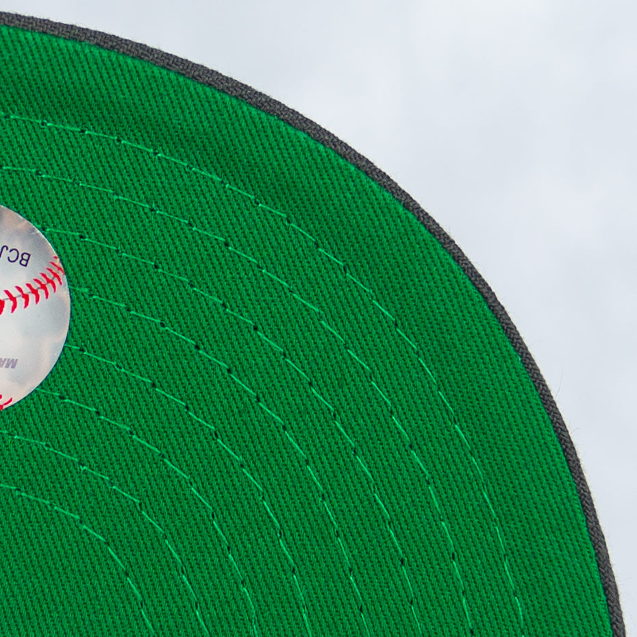 New Era “Safety Orange” Cleveland Indians Fitted Hat image 3