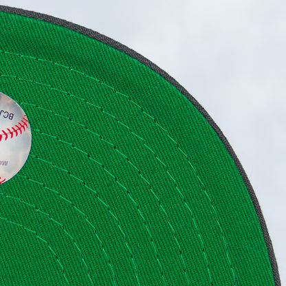 New Era “Safety Orange” Cleveland Indians Fitted Hat image 3