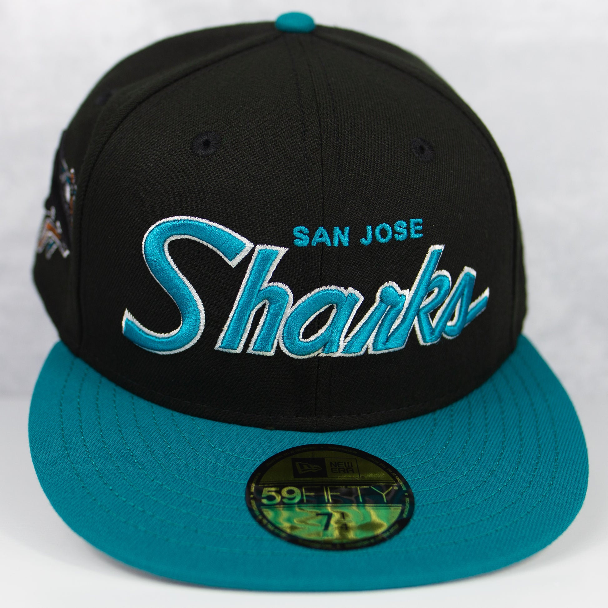 New Era “Throwback” San Jose Sharks Fitted Hat image 0