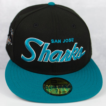 New Era “Throwback” San Jose Sharks Fitted Hat image 0