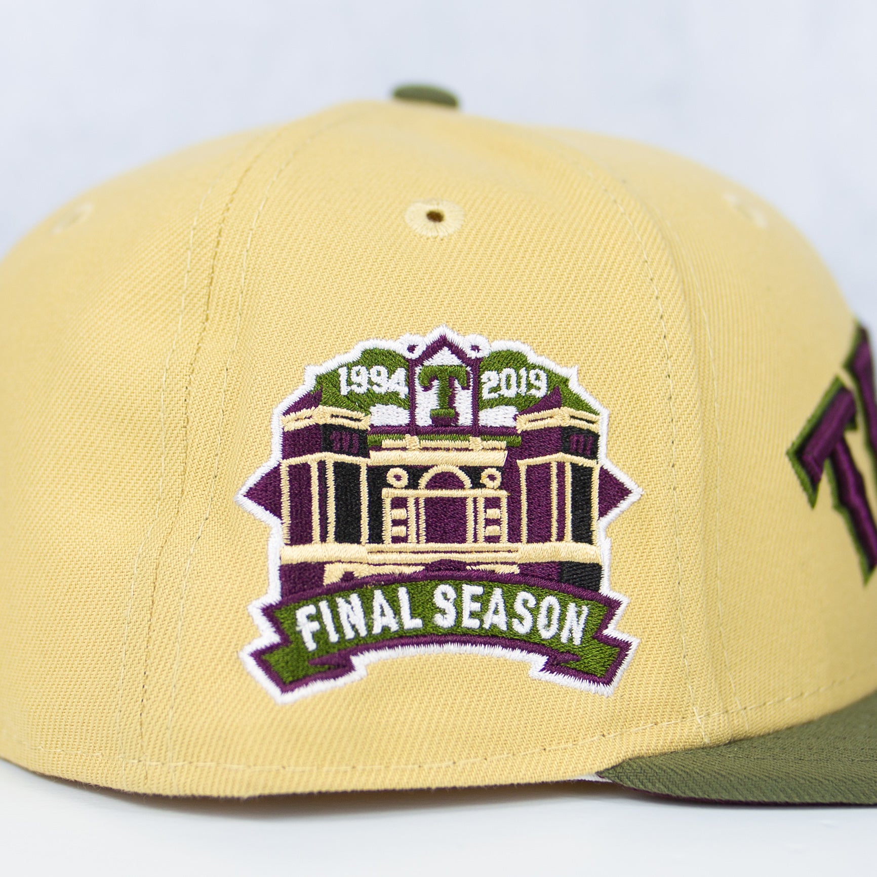 New Era “Khaki Merlot” Texas Rangers Fitted Hat image 1