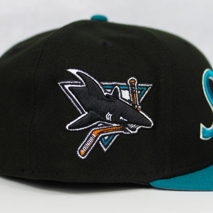 New Era “Throwback” San Jose Sharks Fitted Hat image 1