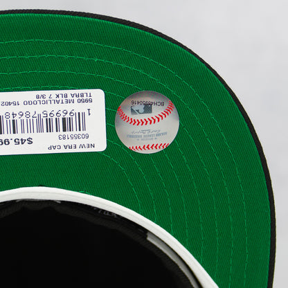 New Era “.300 Blackout” Atlanta Braves Fitted Hat