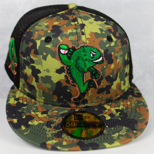 New Era “Splatter Camo” Bowie Baysox Fitted Hat image 0