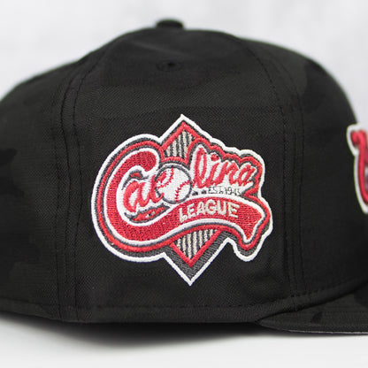 New Era “Black Camo” Carolina Mudcats Fitted Hat
