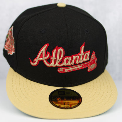 New Era “Black Khaki” Atlanta Braves Fitted Hat