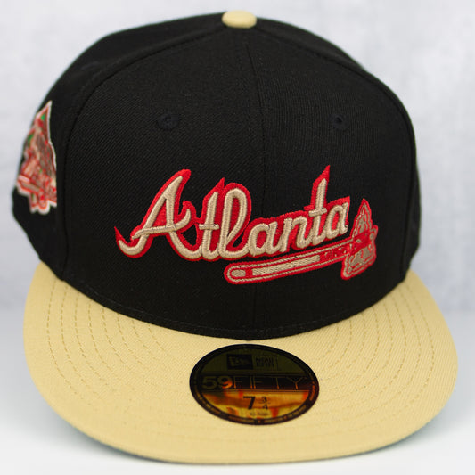 New Era “Black Khaki” Atlanta Braves Fitted Hat
