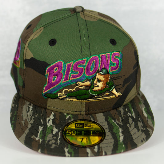 New Era “Woodland” Buffalo Bisons Fitted Hat image 0
