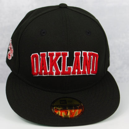New Era “RED” Oakland Athletics Fitted Hat image 0