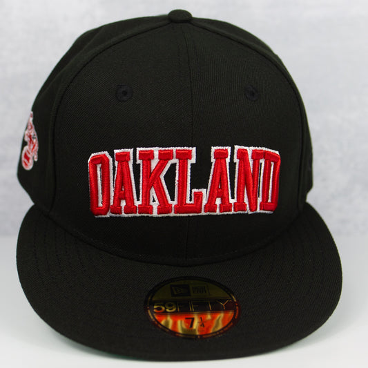 New Era “RED” Oakland Athletics Fitted Hat image 0