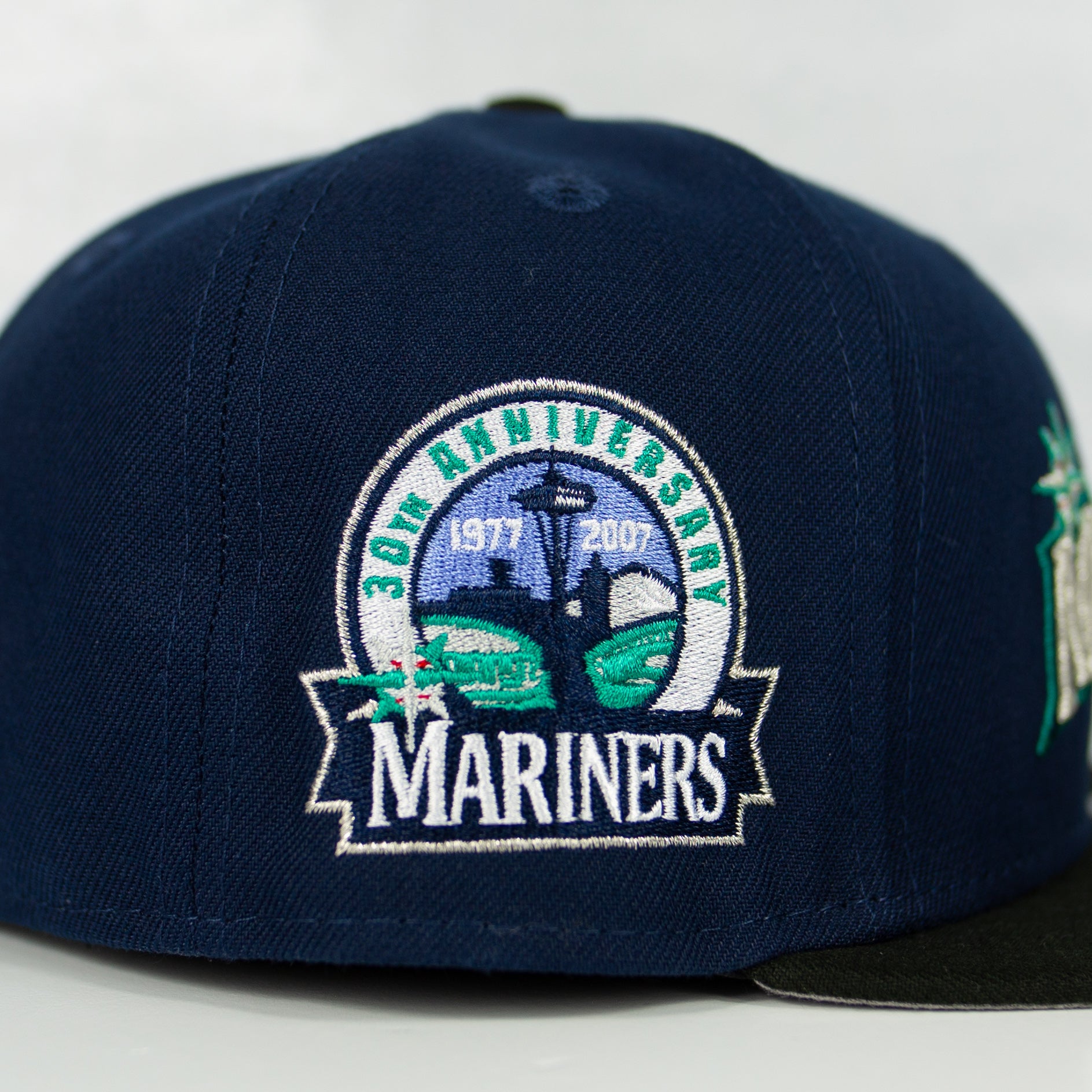 New Era “Black Brim” Seattle Mariners Fitted Hat image 1