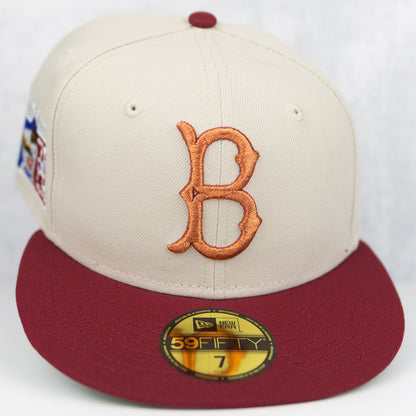 New Era “Stoned Maroon” Brooklyn Dodgers Fitted Hat