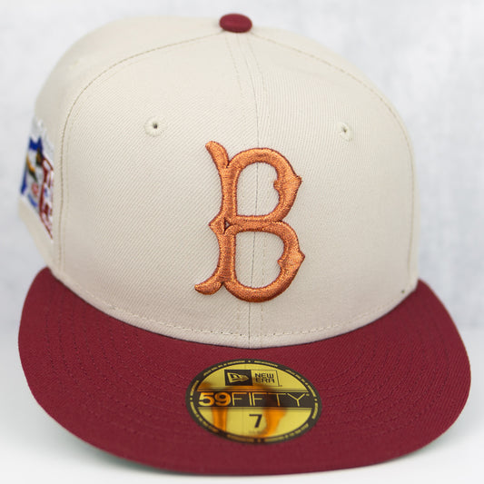 New Era “Stoned Maroon” Brooklyn Dodgers Fitted Hat