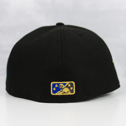 New Era “Black Metallic” Lethbridge Black Diamonds Fitted Hat image 2