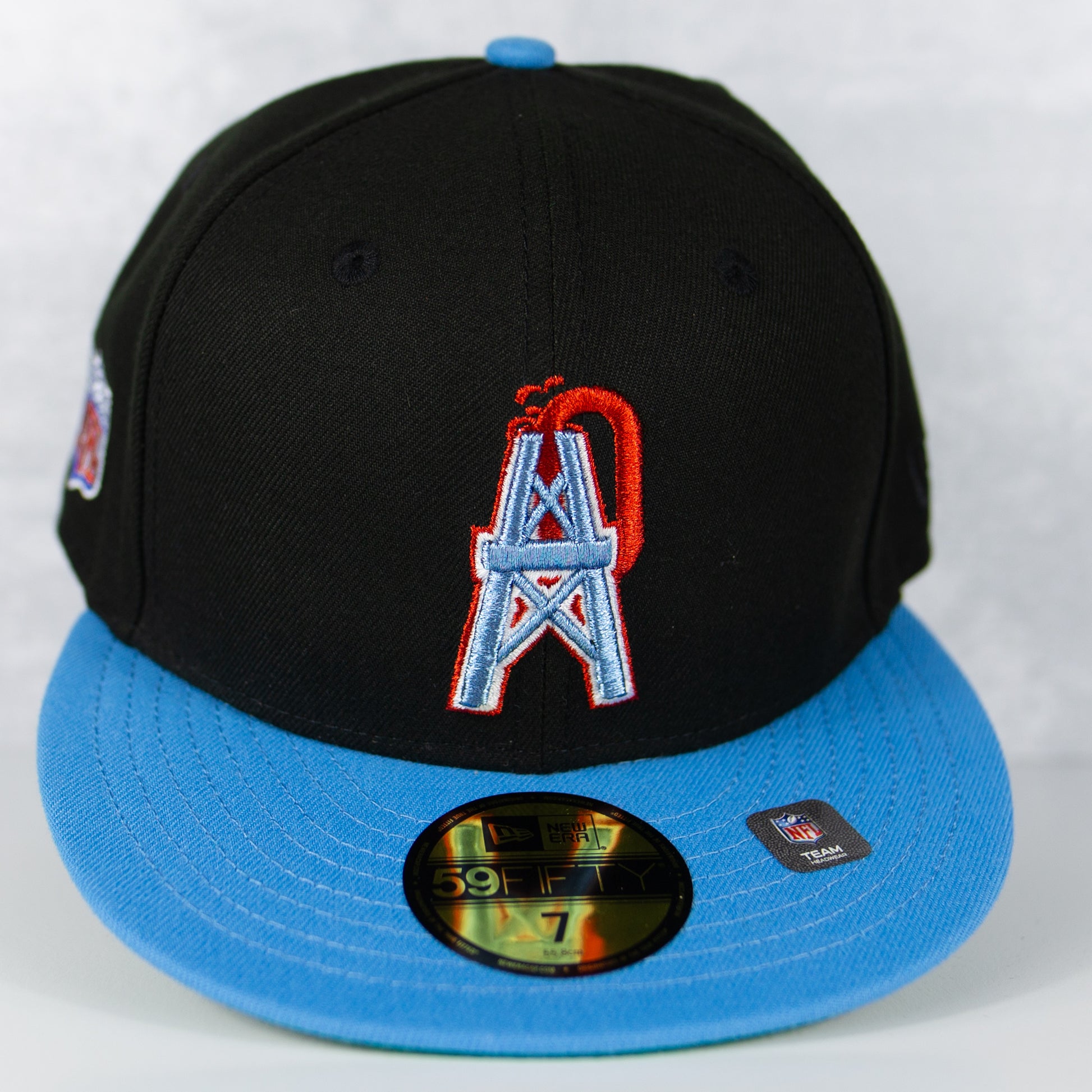 New Era “Black Dome” Houston Oilers Fitted Hat image 0
