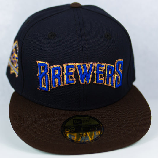 New Era “Dark Horse” Milwaukee Brewers Fitted Hat image 0