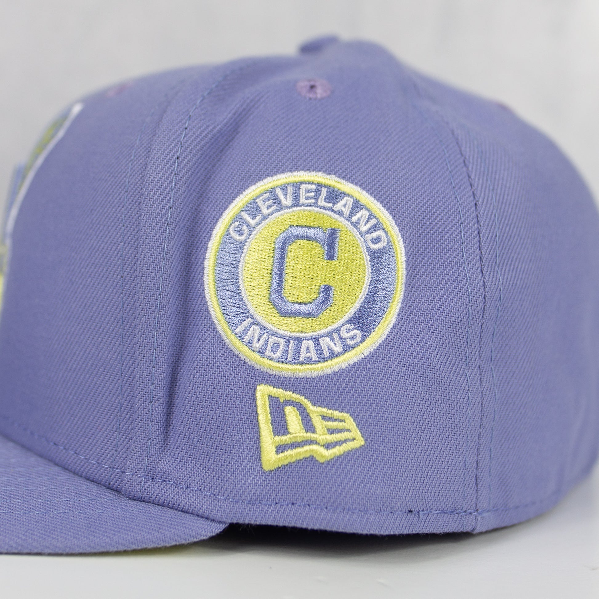 New Era “Lavender Lemon Wahoo” Cleveland Indians Fitted Hat image 4