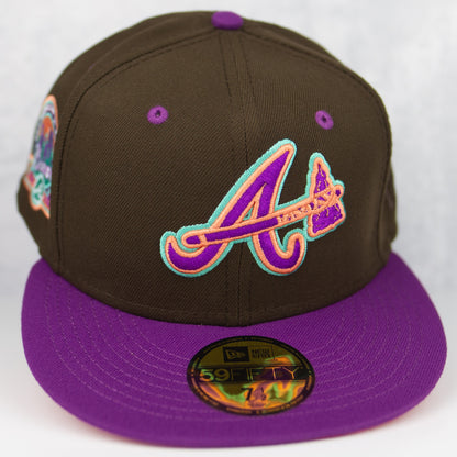 New Era “Neon Chocolate” Atlanta Braves Fitted Hat