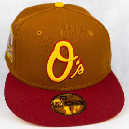 New Era “Dark Walnut” Baltimore Orioles Fitted Hat