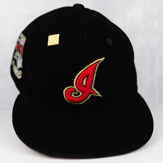 New Era “Velvet” Cleveland Indians Fitted Hat