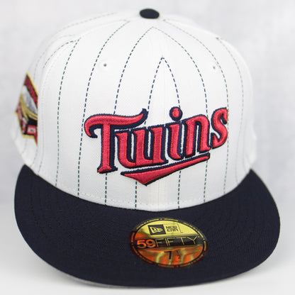 New Era “Pinstripe” Minnesota Twins Fitted Hat