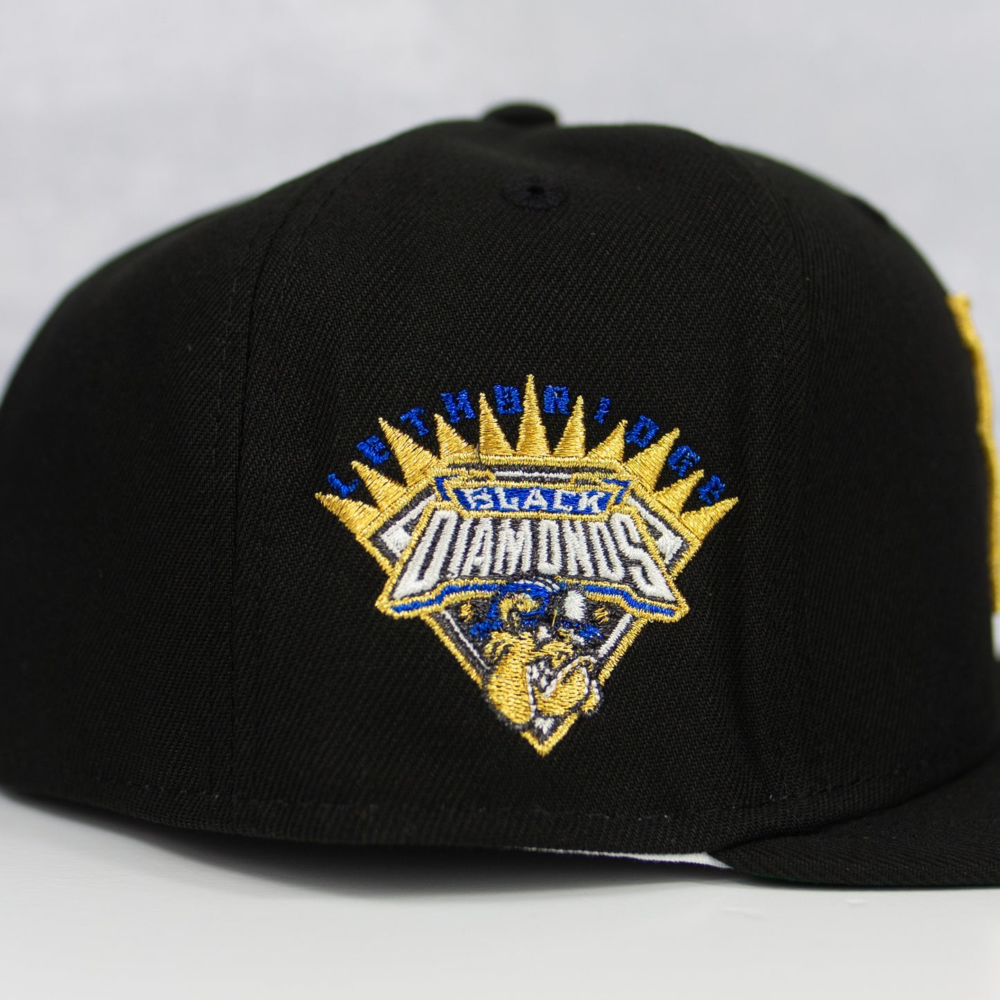 New Era “Black Metallic” Lethbridge Black Diamonds Fitted Hat image 1