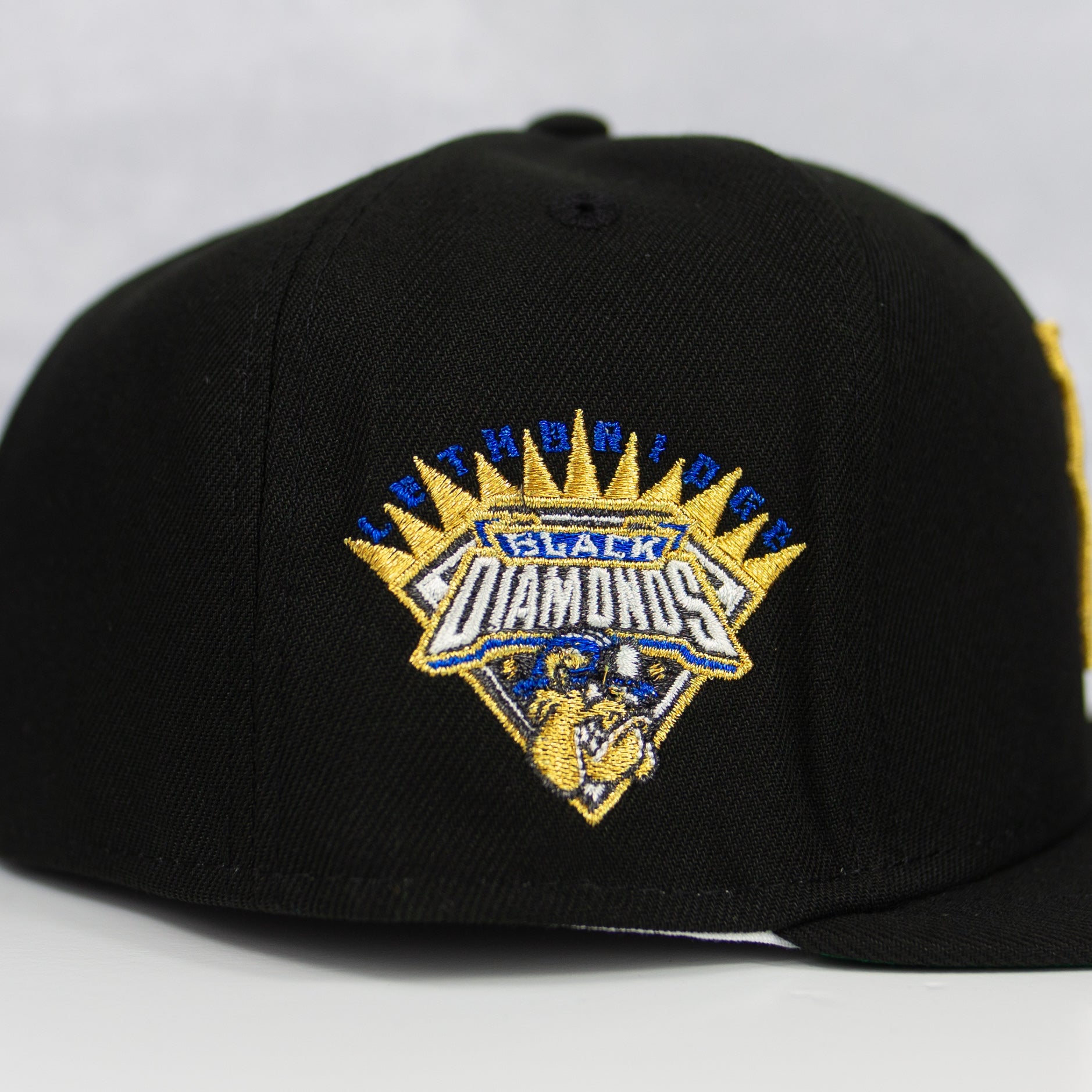 New Era “Black Metallic” Lethbridge Black Diamonds Fitted Hat image 1