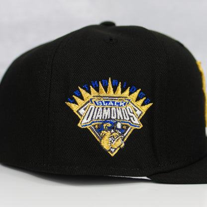 New Era “Black Metallic” Lethbridge Black Diamonds Fitted Hat image 1