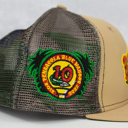 New Era “Swamp Camo” Pensacola Blue Wahoos Fitted Hat image 1