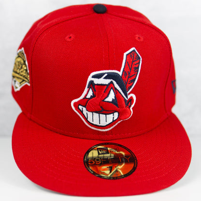 New Era “Red Wahoo” Cleveland Indians Fitted Hat image 0
