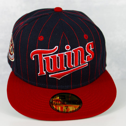 New Era “Hatclub Pinstripe” Minnesota Twins Fitted Hat image 0