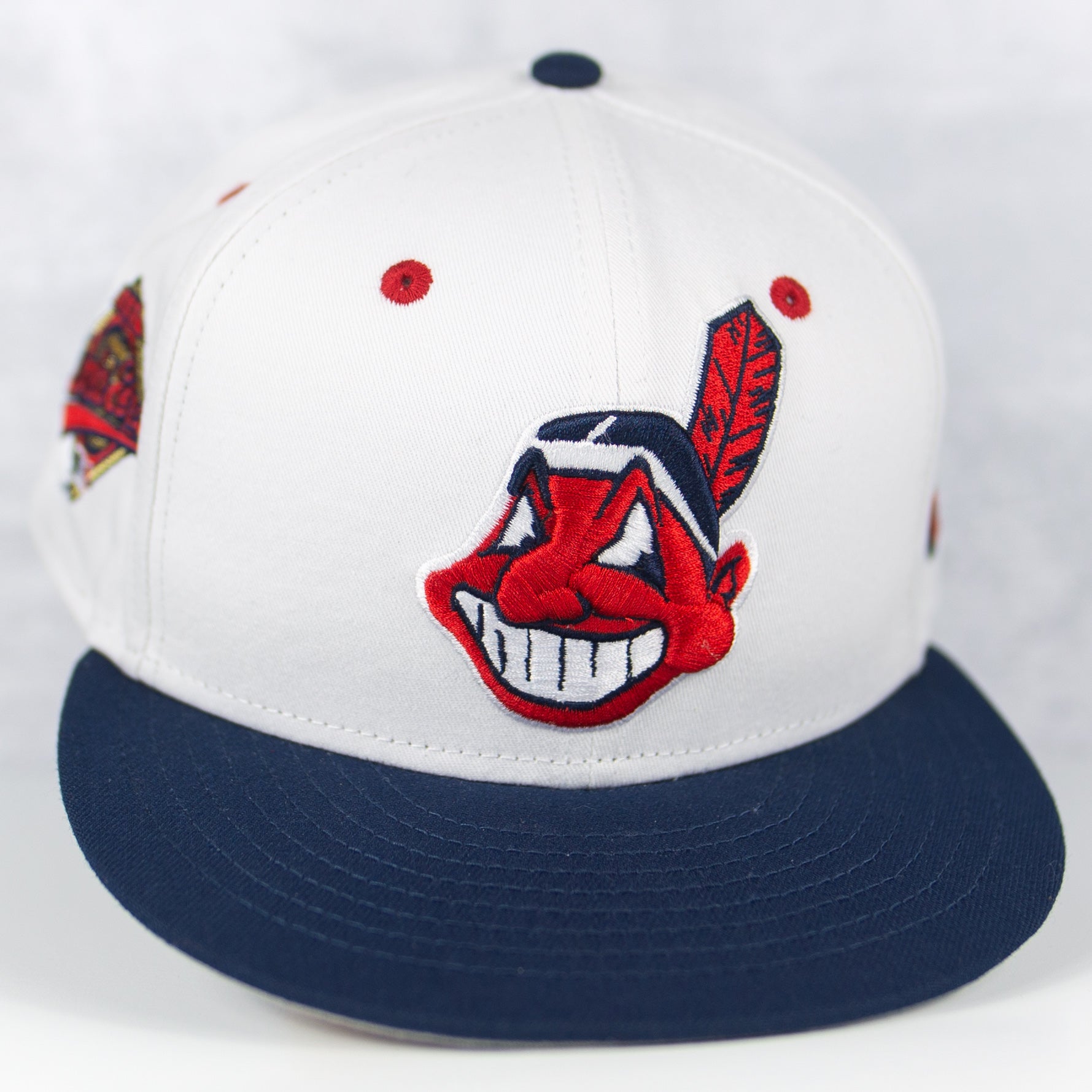 New Era “Chrome” Cleveland Indians Fitted Hat image 0