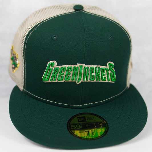 New Era “John Deere” Augusta Green Jackets Fitted Hat image 0