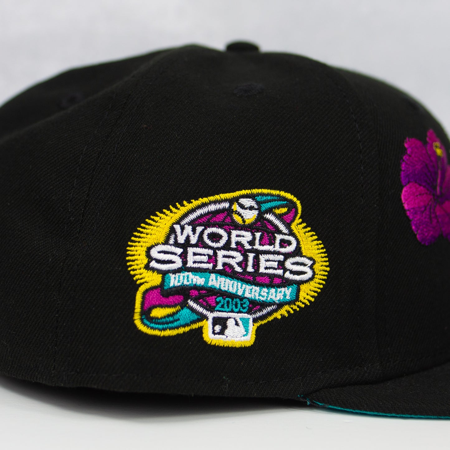New Era “Floral” Florida Marlins Fitted Hat image 1