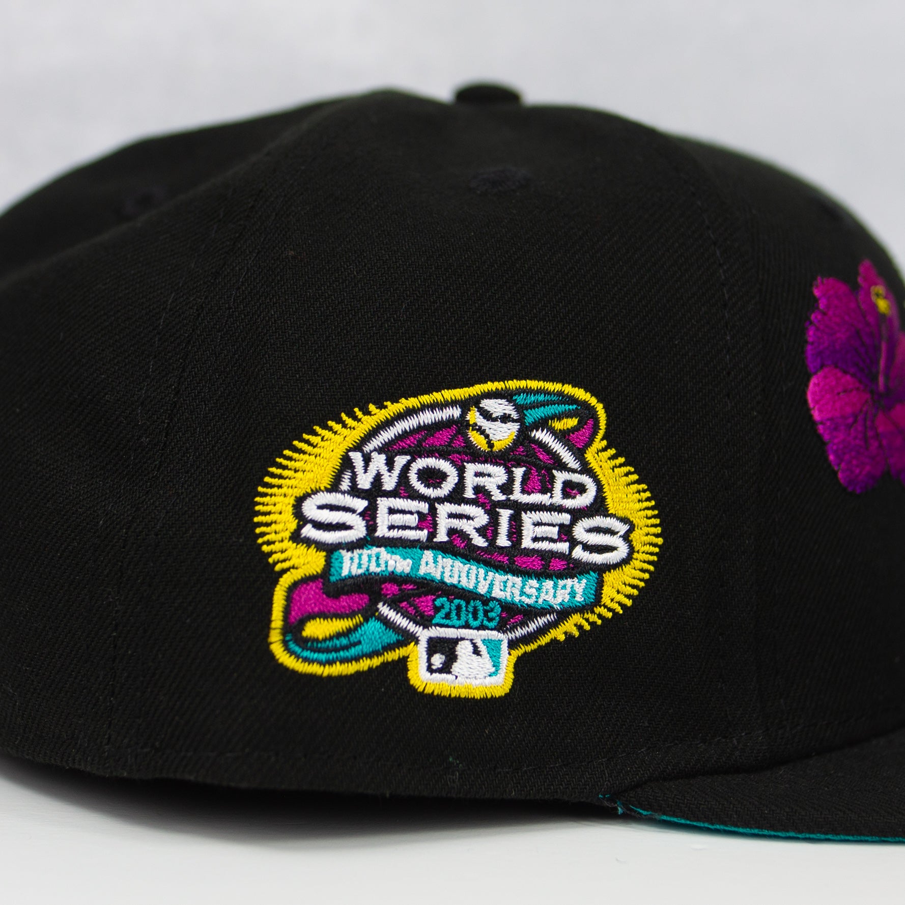 New Era “Floral” Florida Marlins Fitted Hat image 1