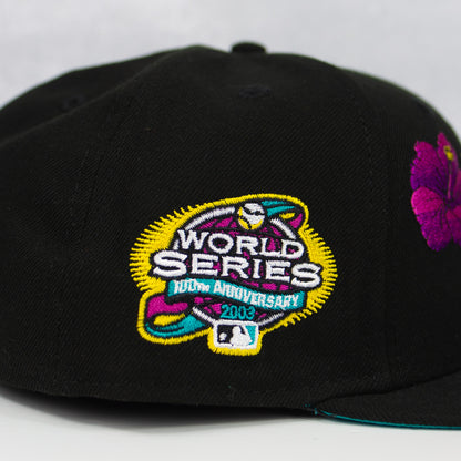 New Era “Floral” Florida Marlins Fitted Hat image 1